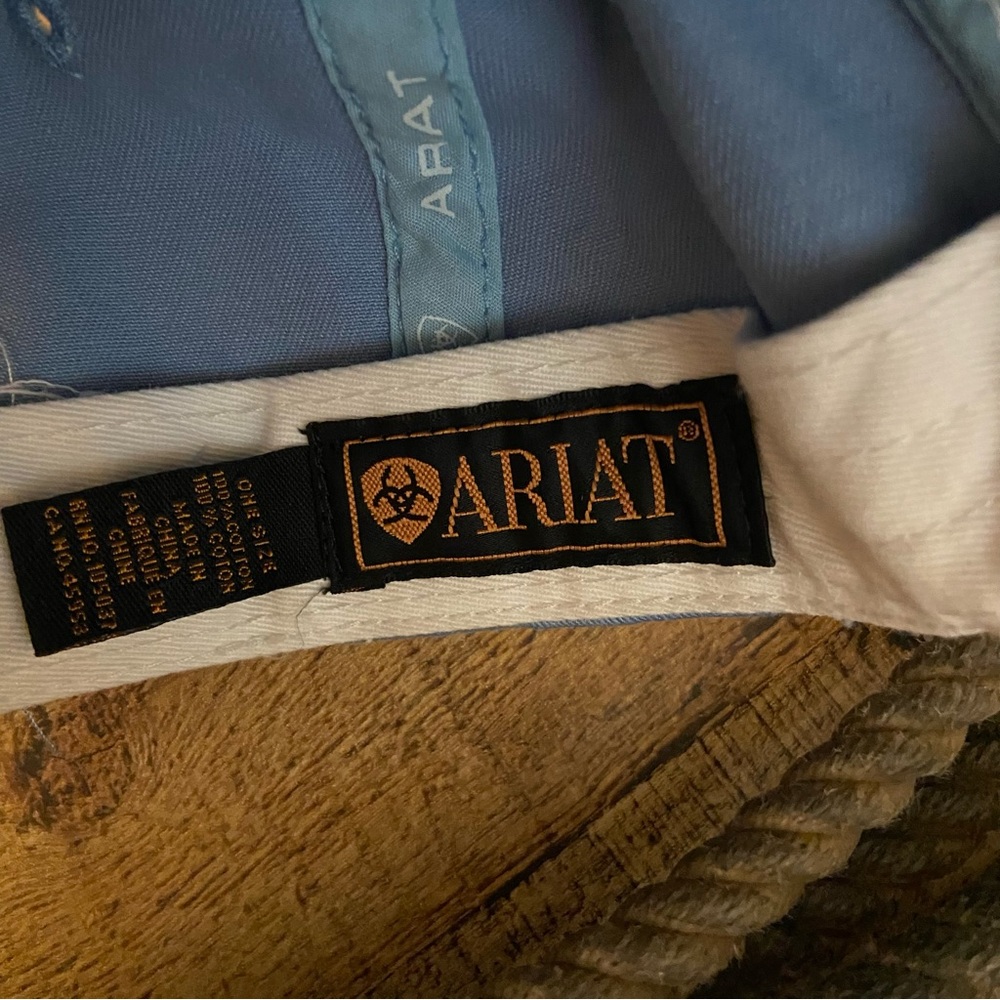 ARIAT Blue Baseball Style Adjustable Cap - Picture 3 of 11